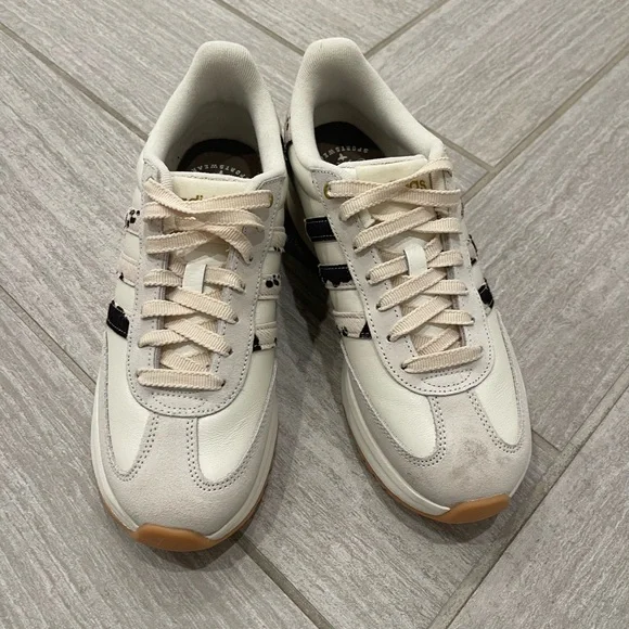 Adidas Women's Grand Court 3.0 White and Animal Print Sneakers - Picture 4 of 8